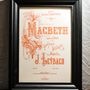 Poster - Art print Music Macbeth by Verdi - L'ATELIER LETTERPRESS