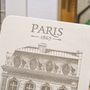 Card shop - Card Parisian Building Champs-Elysées Architecture - L'ATELIER LETTERPRESS
