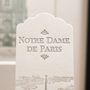 Stationery - Bookmark Notre Dame de Paris - L'ATELIER LETTERPRESS