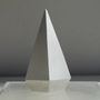 Decorative objects - White Concrete Cone - CHAPITRE MAISON