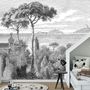 Autres décorations murales - Papier Peint Panoramique Gravure - Sicile - CIMENT FACTORY