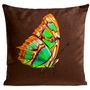Fabric cushions - Orange Butterfly Cushion 40*40 - ARTPILO