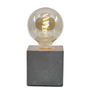 Decorative objects - Concrete Lamp | Cube | Coloured Concrete - JUNNY