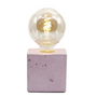 Decorative objects - Concrete Lamp | Cube | Coloured Concrete - JUNNY