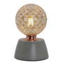 Objets design - Lampe à poser | Lampe Béton | Ampoule Diamant | Béton coloré - JUNNY