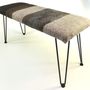 Upholstery fabrics - M&F handmade wool felt bench - GHISLAINE GARCIN MAILLE&FEUTRE