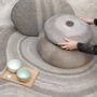 Fabric cushions - M&F Round Handmade Wool Felt Cushion - GHISLAINE GARCIN MAILLE&FEUTRE