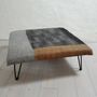 Upholstery fabrics - M&F square seat in hand-made wool felt - GHISLAINE GARCIN MAILLE&FEUTRE