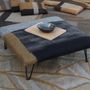 Upholstery fabrics - M&F square seat in hand-made wool felt - GHISLAINE GARCIN MAILLE&FEUTRE