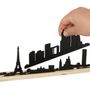 Sculptures, statuettes and miniatures - Shapes of Paris - 3D City Skyline silhouette - Movable Diorama - BEAMALEVICH