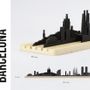 Objets design - Les formes de Barcelone - Silhouette en 3D de la ligne d'horizon - BEAMALEVICH