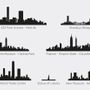 Sculptures, statuettes and miniatures - Shapes of New York - 3D Movable City Skyline silhouette - BEAMALEVICH