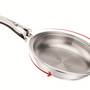 Frying pans - MAESTRIA Wok 24 cm stainless steel non-stick - LAGOSTINA