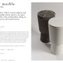 Design objects - PLINTH MARBLE Accent Table - ALENTES