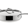 Stew pots - ACCADEMIA LAGOFUSION Sauté Pan 24cm Stainless Steel 18/10 with Lid - LAGOSTINA
