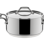 Stew pots - ACCADEMIA LAGOFUSION Pot 24cm Stainless Steel 18/10 with lid - LAGOSTINA