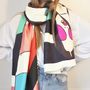 Scarves - Silk scarf POP IN PARIS Pink - MAISON BE PARISIAN