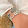 Jewelry - Silk Ribbon Bracelet Florette and Pearl - JOUR DE MISTRAL