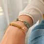 Bijoux - Bracelet Florette ruban de soie et perles - JOUR DE MISTRAL