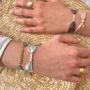 Bijoux - Bracelet Florette ruban soie chaîne dorée - JOUR DE MISTRAL