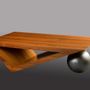 Coffee tables - coffee table “Weights and measures” by Julien Lachaud cabinetmaker - JULIEN LACHAUD ÉBENISTE