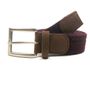 Leather goods - Black burgundy braided belt - VERTICAL L ACCESSOIRE