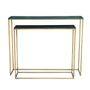 Console table - S/2 consoles mango & gold metal - CHEHOMA