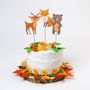 Anniversaires - Cake Toppers Animaux de la Forêt - Recyclable - ANNIKIDS