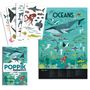 Affiches - Poster éducatif + Stickers - OCEANS - POPPIK