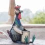 Decorative objects - Handmade Recycled Iron Garden Figurine Home Decor - DE KULTURE WORKS
