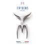 Couverts de service - Fourchette brossée + support inox - TRIDENS