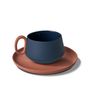 Accessoires thé et café - TUBE Tasse à thé de couleur unique - ESMA DEREBOY HANDMADE PORCELAIN