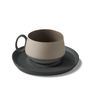 Everyday plates - TUBE Double Color Tea Cup - ESMA DEREBOY HANDMADE PORCELAIN