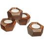 Decorative objects - Candle holder set «Wood Job» - VERY MARQUE