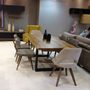 Tables pour hôtels - Table exotique plateau en bois iroco (option personnalisée) - LIVING MEDITERANEO