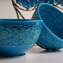 Ceramic - LEVNALEVN Turquoise Candle Holder - ESMA DEREBOY HANDMADE CERAMIC
