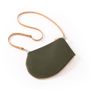 Clutches - Zip Maxi - Khaki Leather pouch - MLS-MARIELAURENCESTEVIGNY