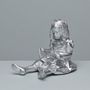 Design objects - RESIN FIGURINE color Chrome The Girl & the Book - BLOOP