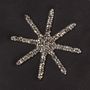 Cadeaux - Accessoire masque tissus unisexe - noir motif étoile cristal Swarovski - MLS-MARIELAURENCESTEVIGNY