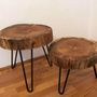 Decorative objects - Solid Wood Coffee Table Set, Oak - MASIV_WOOD