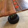Dining Tables - Table "upcycling material handmade wood table" - LIVING MEDITERANEO