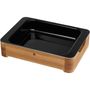 Platter and bowls - FUSIONTEC Oven Dish + Wood Stand - WMF