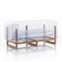 Sofas - YOMI| Transparent sofa - Wooden frame - MOJOW