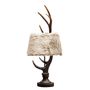 Table lamps - LAMP deer wood resin and A/J fur - CHEHOMA