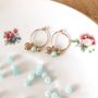 Jewelry - Mini hoop earrings Donna natural stones - JOUR DE MISTRAL