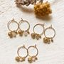 Bijoux - Mini créoles perles Donna pierres naturelles - JOUR DE MISTRAL