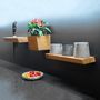 Shelves - Shelf • W • oblique - magnetic kitchen shelf - magnetic wooden shelf - 3S DESIGN