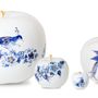 Design objects - ROYAL DOTS FLEUR ø 29 CM decorative item - ROYAL BLUE COLLECTION®