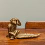 Decorative objects - Empty monkey pocket and golden leaf - CHEHOMA