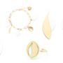 Jewelry - Olea gold and porcelain medal necklace - JOUR DE MISTRAL